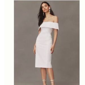 BHLDN INGRID OFF-THE-SHOULDER MIDI DRESS